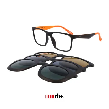 ZeroRh+ RH456 C04 Okulary korekcyjne + nakładki przeciwsłoneczne