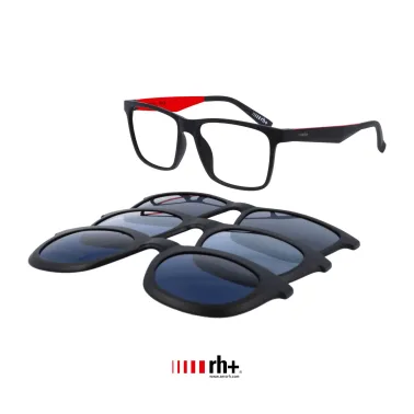 ZeroRh+ RH456 C02 Okulary korekcyjne + nakładki przeciwsłoneczne