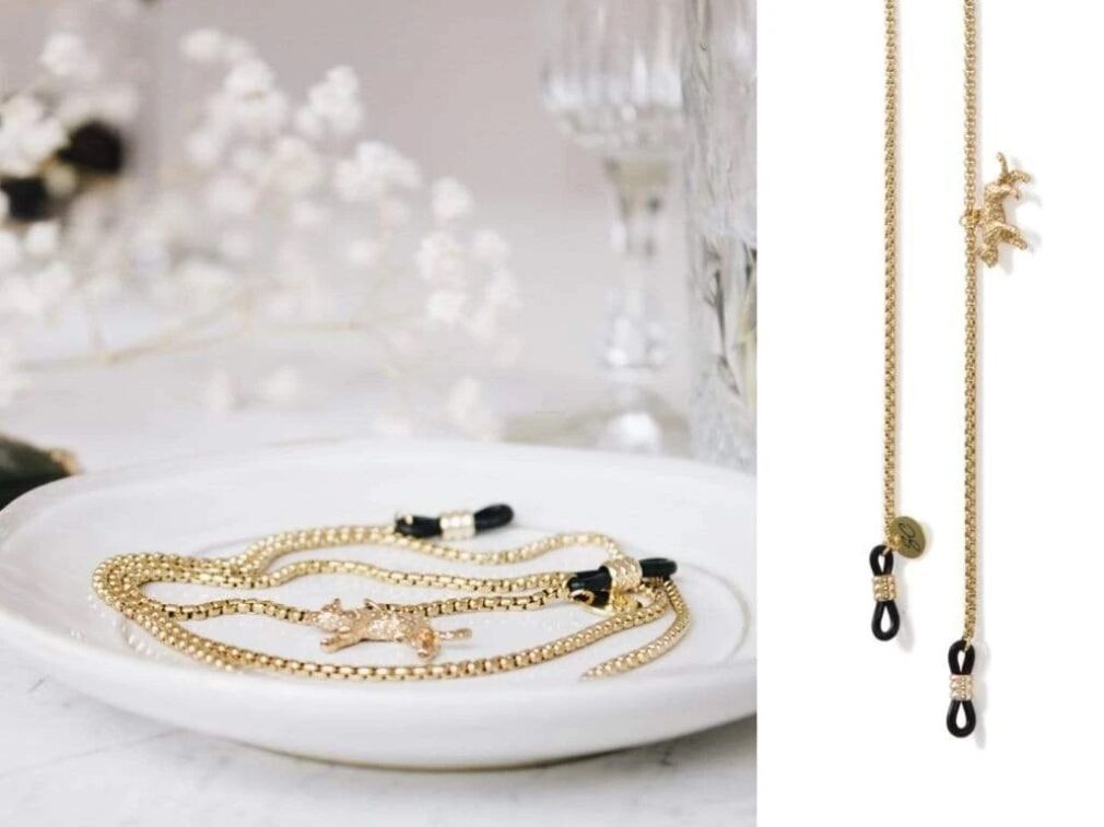 Łańcuszek do okularów Sunny Cords 29 Jaguar Style Gold