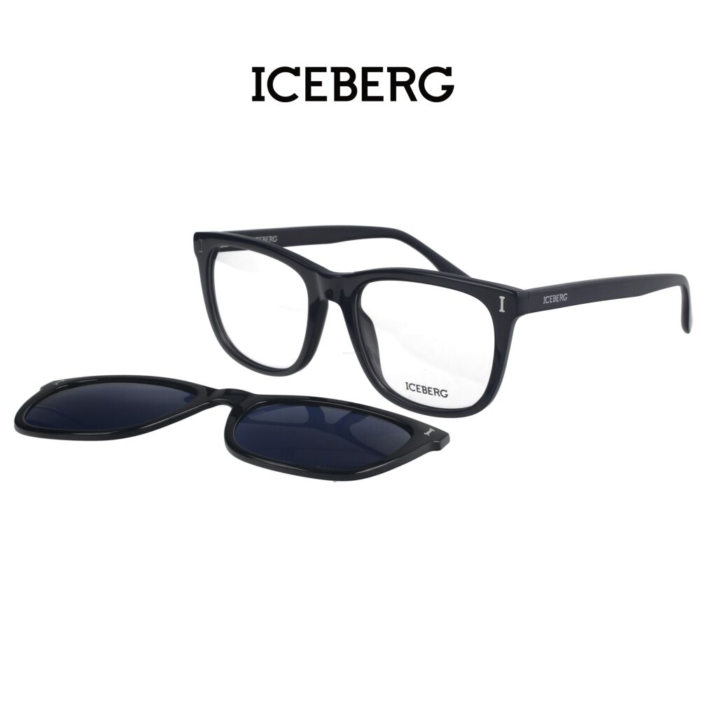 Iceberg IC338 C04 Okulary korekcyjne z nakładką polaryzcyjną
