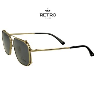 RETRO Milano R14K52 C2 Okulary korkcyjne z nakładką przeciwsłoneczną - 3