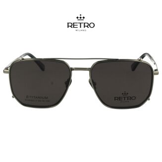 RETRO Milano R14K52 C1 Okulary korkcyjne z nakładką przeciwsłoneczną - 3