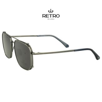RETRO Milano R14K52 C1 Okulary korkcyjne z nakładką przeciwsłoneczną - 2