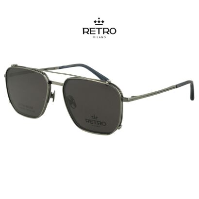 RETRO Milano R14K52 C1 Okulary korkcyjne z nakładką przeciwsłoneczną