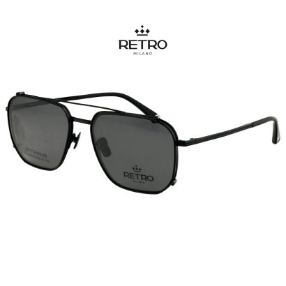 RETRO Milano R14K52 C3 Okulary korkcyjne z nakładką przeciwsłoneczną