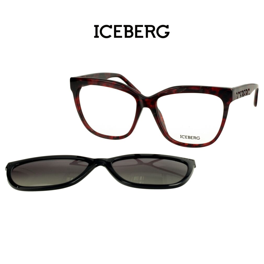 Iceberg IC339 C03 Okulary korekcyjne z nakładką polaryzcyjną