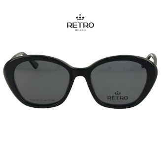 Retro Milano R10V10 C1 okulary korekcyjne + nakładka przeciwsłoneczna - 9