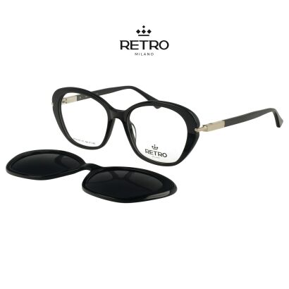 Retro Milano R10V10 C1 okulary korekcyjne + nakładka przeciwsłoneczna