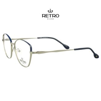 RETRO Milano R13K70 C6 Niebieski Okulary korekcyjne - 4