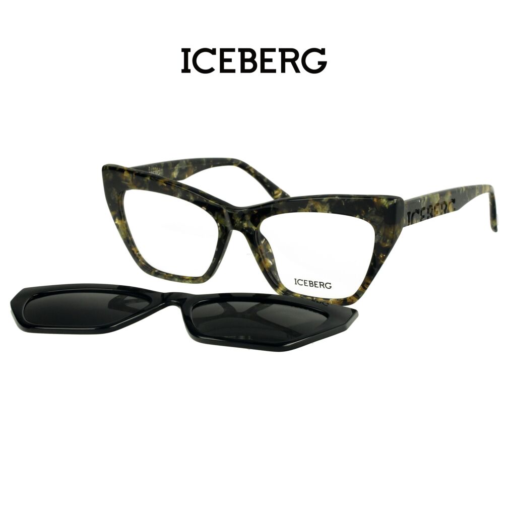 Iceberg IC340 C04 Okulary korekcyjne z nakładką polaryzcyjną