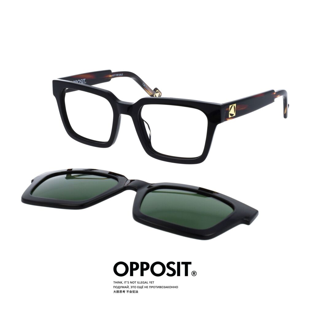 Opposit TM206 C02 Okulary korekcyjne z nakładką przeciwsłoneczną