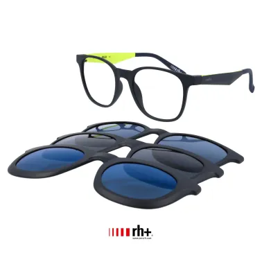 ZeroRh+ RH457 C02 Okulary korekcyjne + nakładki przeciwsłoneczne