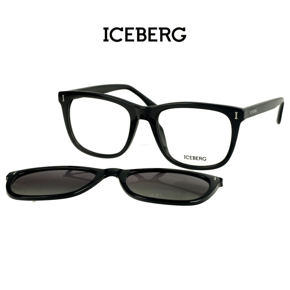 Iceberg IC338 C01 Okulary korekcyjne z nakładką polaryzcyjną