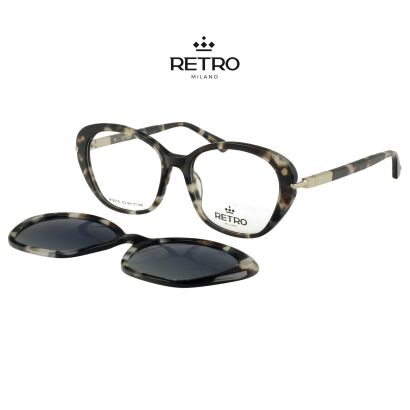 Retro Milano R10V10 C3 okulary korekcyjne + nakładka przeciwsłoneczna
